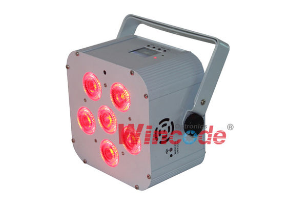 Goede prijs. WiFREE Par 6 op batterijen aangedreven podiumverlichting 6 × 18W RGBWA + UV met kleurrijk LCD-scherm online