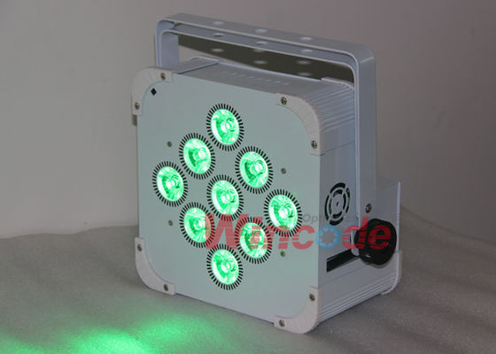 Goede prijs. Draagbare schijnwerper voor het podium 9 × 15W 5 / 9 kanalen, op batterij aangedreven Led Par Cans RGBWA online