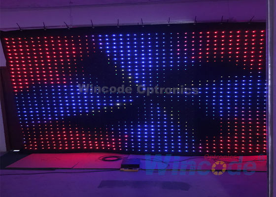 Goede prijs. P10 Flexible LED Curtain Flash Effects 4m X 6m Met brandwerend stofmateriaal online