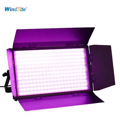 Goede prijs. 300W RGBW LED-paneel studio licht met Barndoor verstelbare temp DMX/RDM controle online