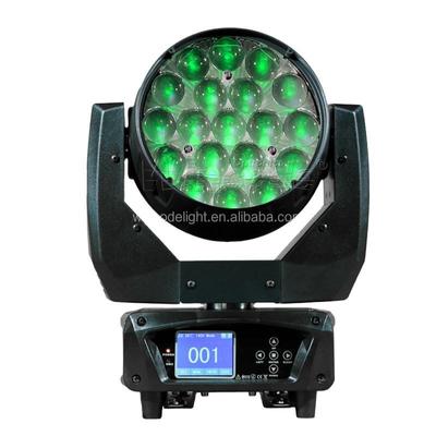 Goede prijs. 19*12W RGBW DMX512 Control LED Moving Head Light with 540° Pan Movement for Stage and Events online