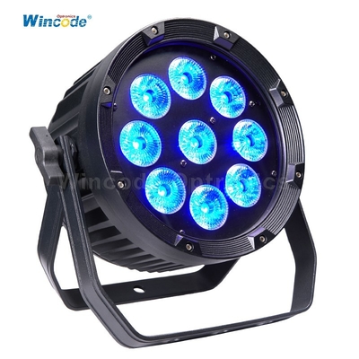 Goede prijs. Professionele draadloze LED Par Light Met 15-45° Lens Opties 9x18W RGBWA+UV 2.4G Transceiver online