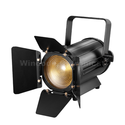 kwaliteit 200W RGBW LED Fresnel Spotlight 50K uur Levensduur DMX Control fabriek