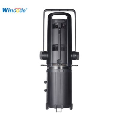 Goede prijs. 200W RGBAW LED 25° tot 50° Profiel Spot    Touchscreen & Aspheric Lens & 4 Metal Cutters voor online